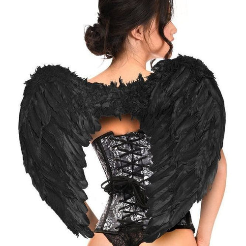 Lavish 3 PC Gothic Dark Angel Corset Costume