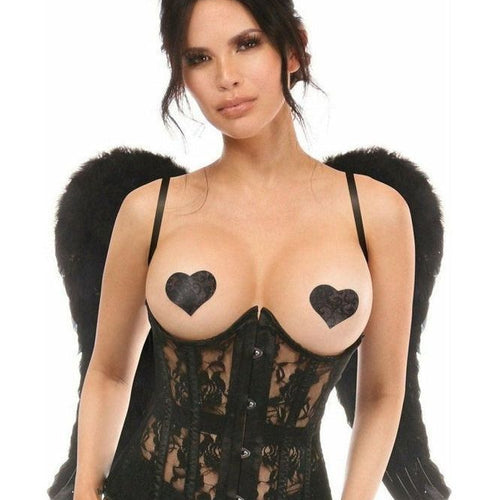 Lavish 3 PC Sexy Daring Dark Angel Corset Costume