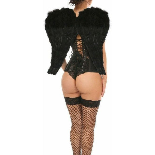 Lavish 3 PC Sexy Daring Dark Angel Corset Costume