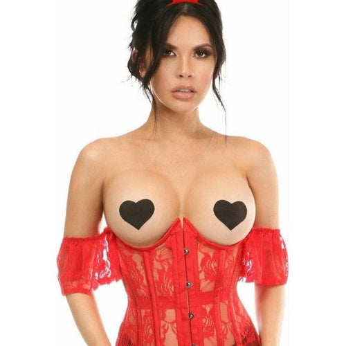 Lavish 3 PC Sexy Red Bunny Corset Costume
