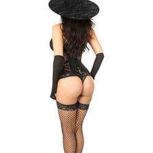 Lavish 3 PC Sheer Witch Corset Costume