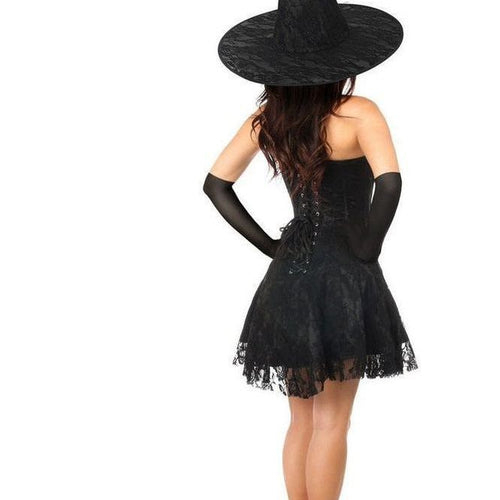 Lavish 3 PC Sultry Witch Corset Dress Costume