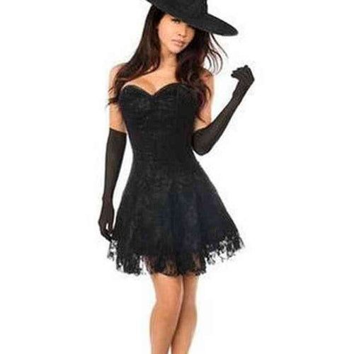 Lavish 3 PC Sultry Witch Corset Dress Costume