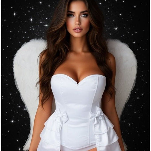Lavish 4 PC Angelic Corset Costume