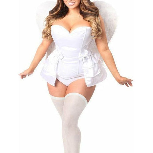 Lavish 4 PC Angelic Corset Costume