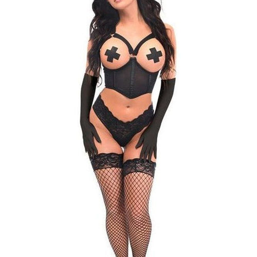 Lavish 4 PC Daring Bunny Corset Costume