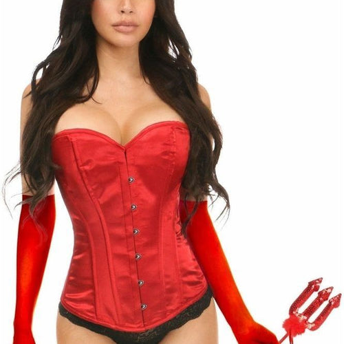 Lavish 4 PC Daring Devil Corset Costume