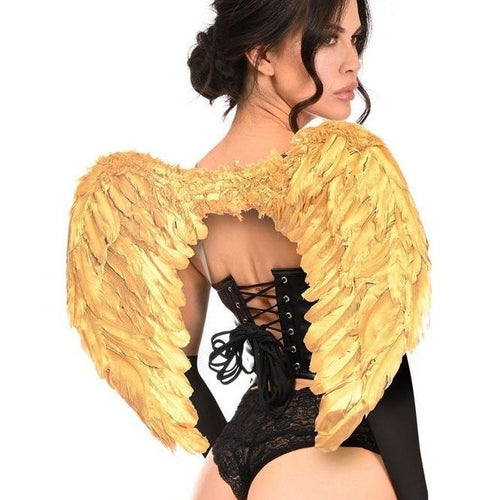 Lavish 4 PC Golden Angel Corset Costume