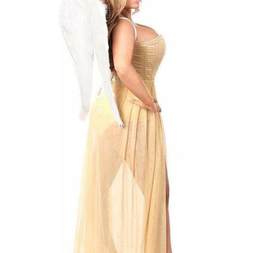Lavish 4 PC Golden Angel Corset Costume