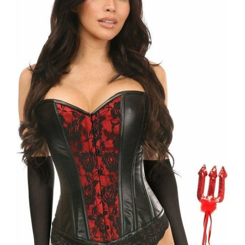 Lavish 4 PC Gothic Devil Corset Costume