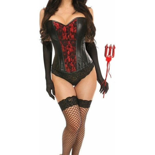 Lavish 4 PC Gothic Devil Corset Costume