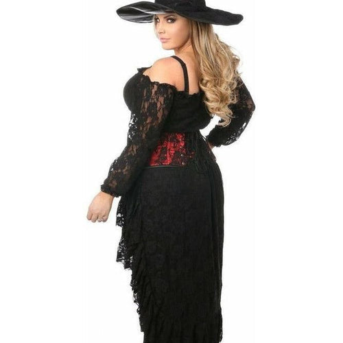 Lavish 4 PC Lace Witch Corset Costume