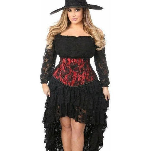 Lavish 4 PC Lace Witch Corset Costume