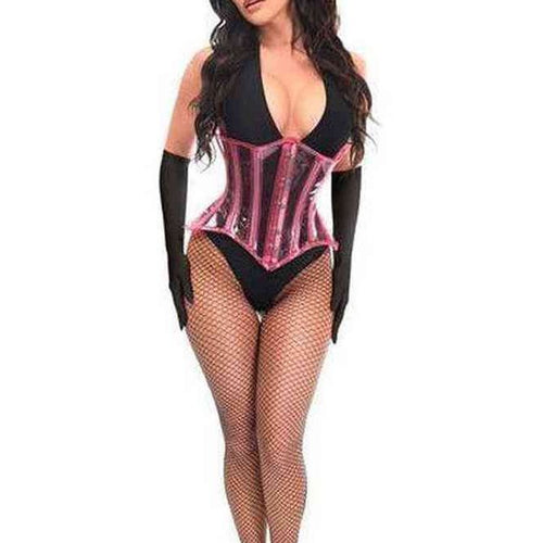 Lavish 4 PC Pink Festival Bunny Corset Costume