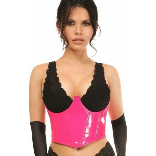 Lavish 4 PC Pink PVC Bunny Corset Costume
