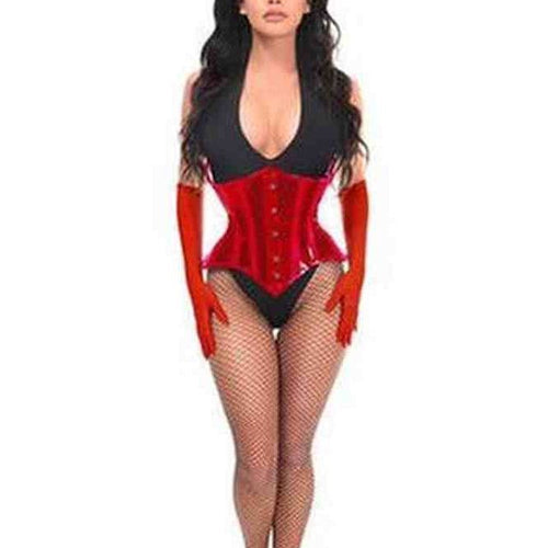 Lavish 4 PC Red Festival Bunny Corset Costume