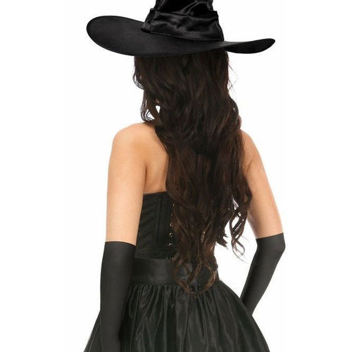 Lavish 4 PC Red Lace Witch Corset Costume