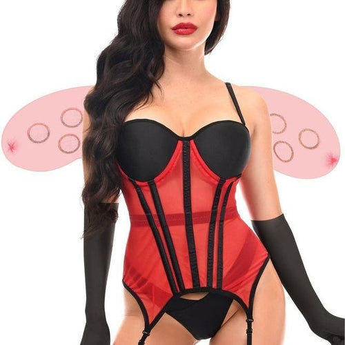 Lavish 4 PC Sexy Ladybug Lingerie Costume