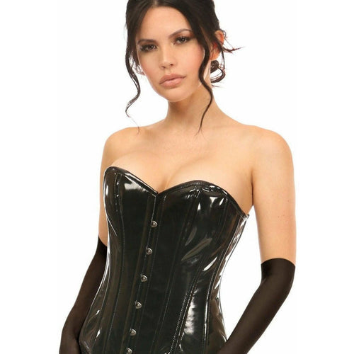 Lavish 4 PC Vinyl Bunny Corset Costume