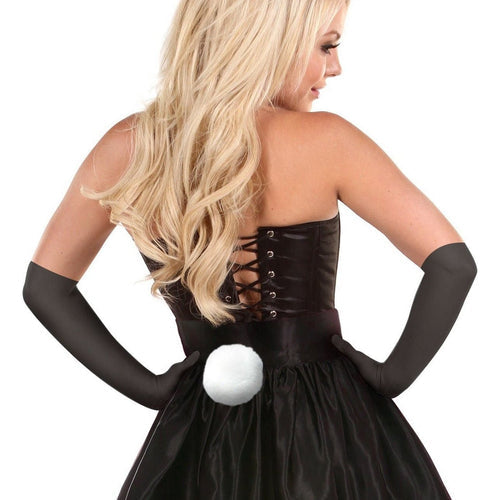 Lavish 5 PC Flirty Black Bunny Corset Costume