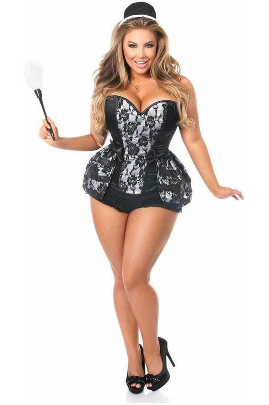 Lavish 5 PC French Maid Corset Costume - Daisy Corsets