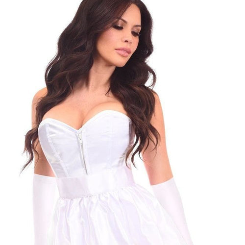 Lavish 5 PC White Bunny Corset Costume