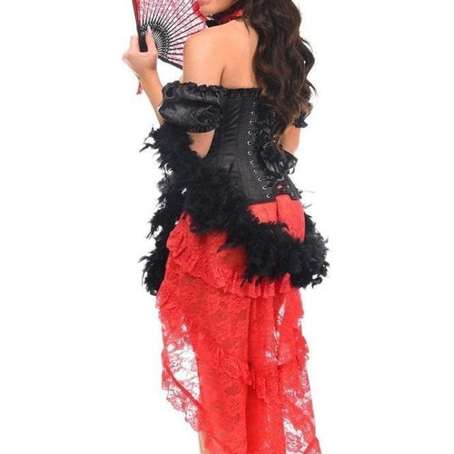Lavish 6 PC Saloon Girl Corset Costume