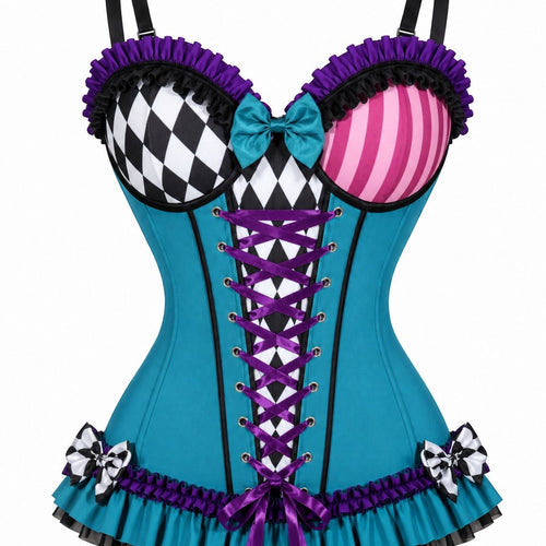 Lavish Mad Tea Party Lycra Corset