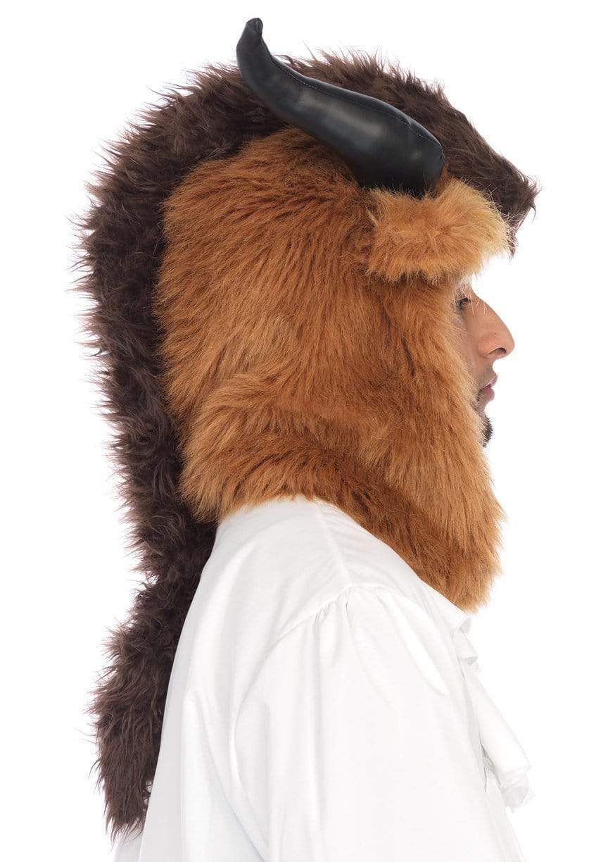 Men's Brutal Beast Hood Mask With Horns - A1522     07722