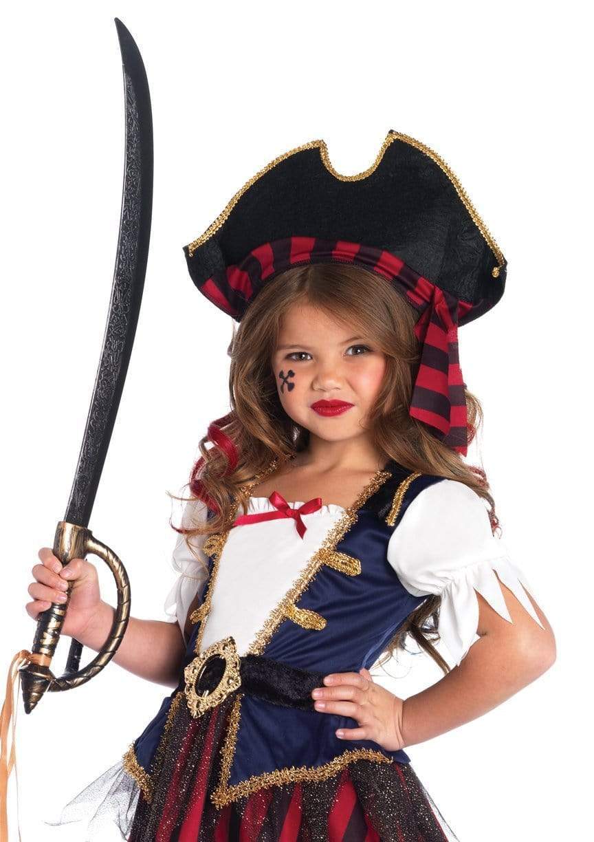 Girl's Caribbean Pirate Costume - SKC49104  10140