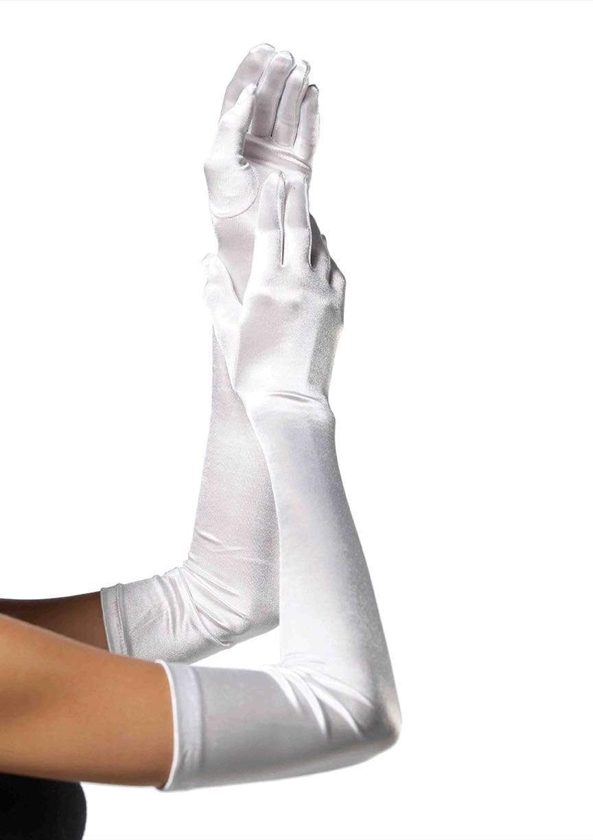 Extra Long Opera Length Satin Gloves - 16B       00122