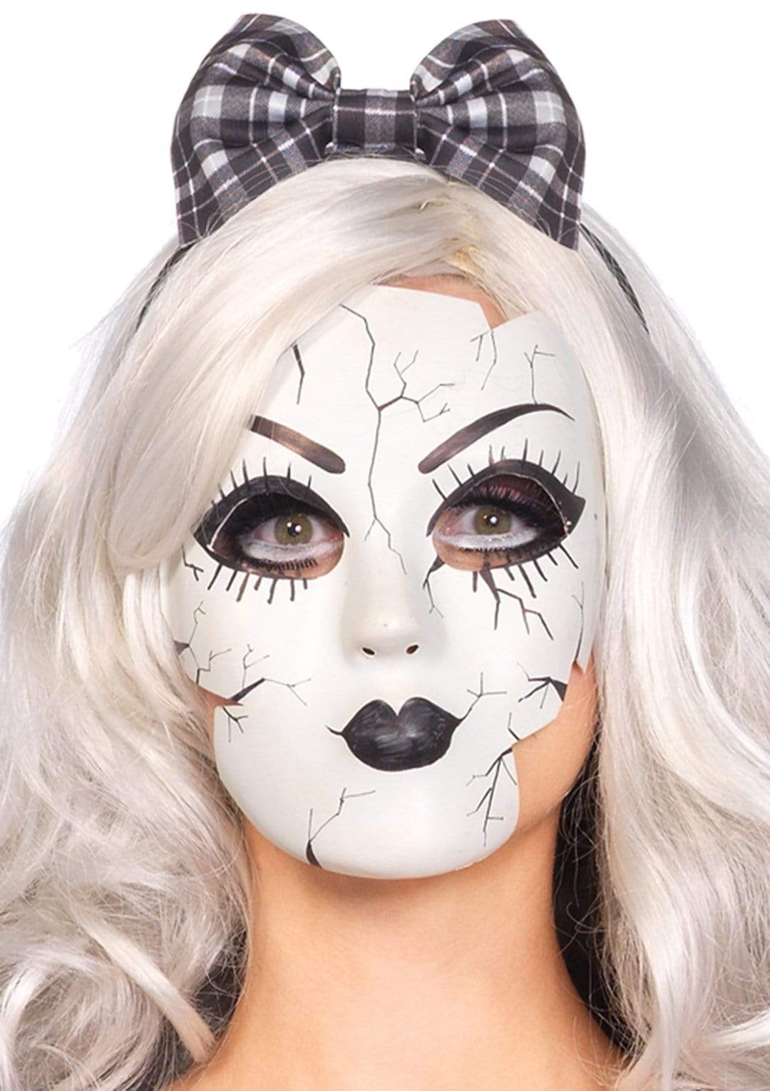 Creepy Porcelain Doll Mask With Strap - A2757     00222