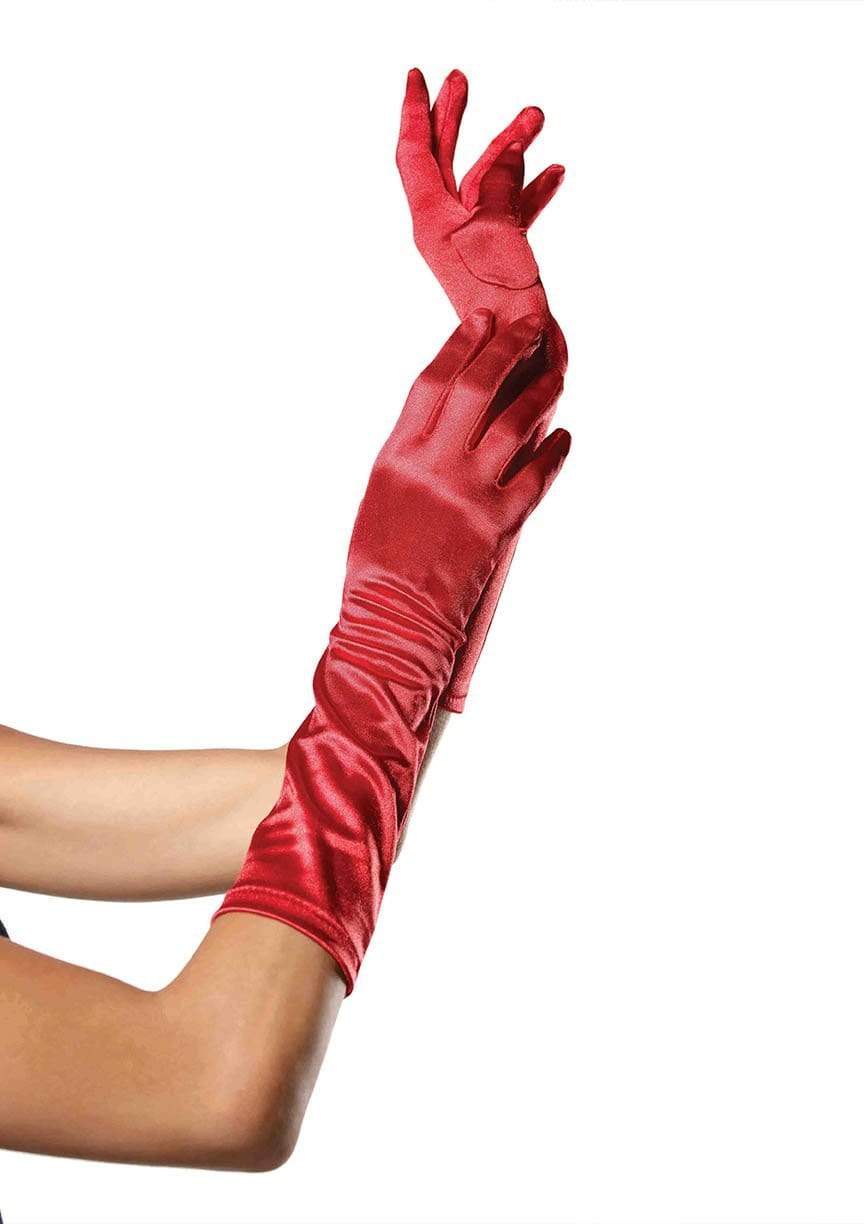 Satin Elbow Length Costume Gloves - 8B        00222