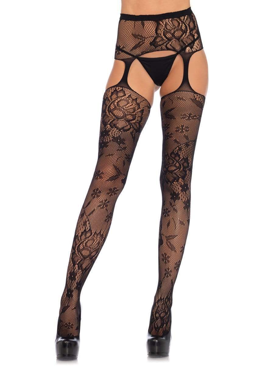 Chelsea Floral Lace Stockings - 1082      00122