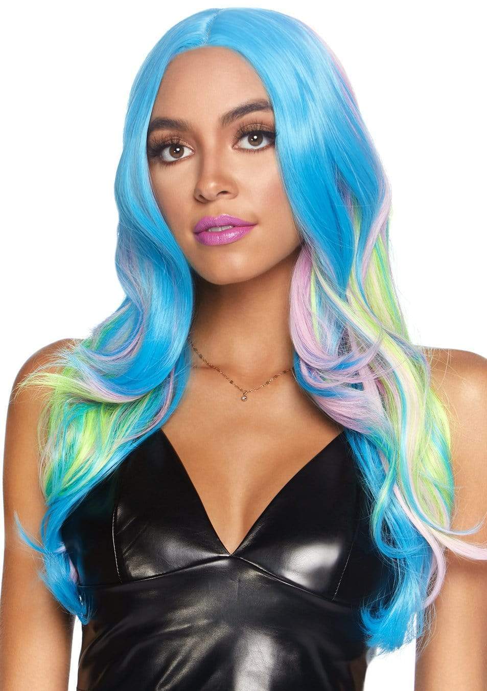 27" Mystic Hue Multi Color Wavy Long Wig - A2833     10122