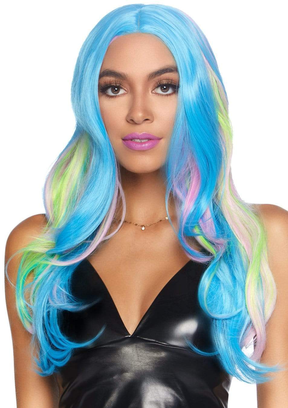27" Mystic Hue Multi Color Wavy Long Wig - A2833     10122