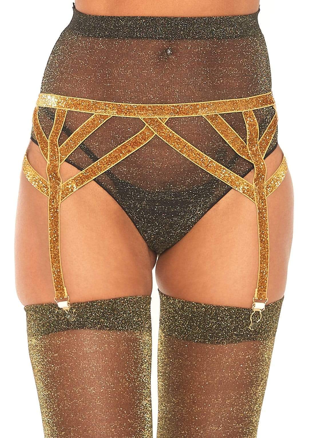 Maddox Lurex Garter Belt - 8887      02622