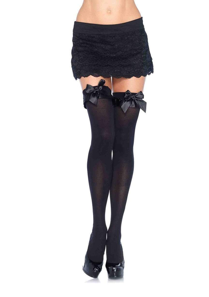 Devi Stockings with Ruffle Bow - 6010      00122