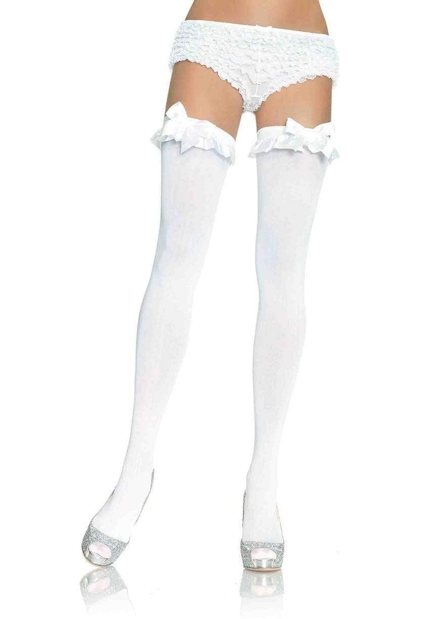 Devi Stockings with Ruffle Bow - 6010      00122