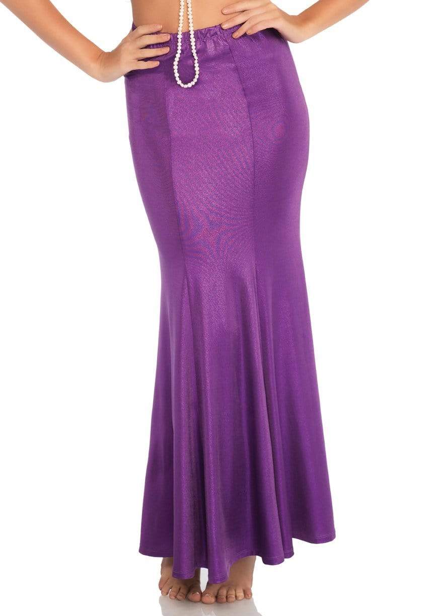 Plus Shimmer Spandex Mermaid Costume Maxi Skirt - 86771X    05308