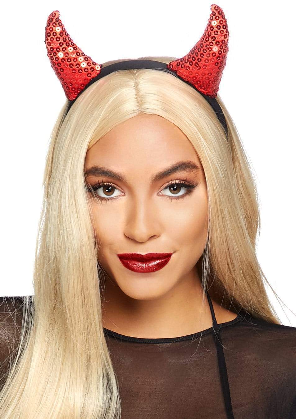 Sequin Devil Horns Headband - A1535     00322