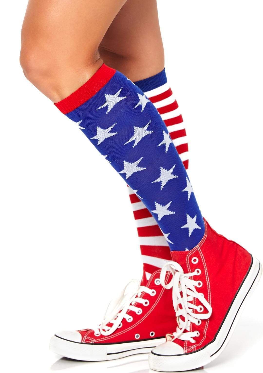 Stars and Stripes Knee High Socks - 5617      10122