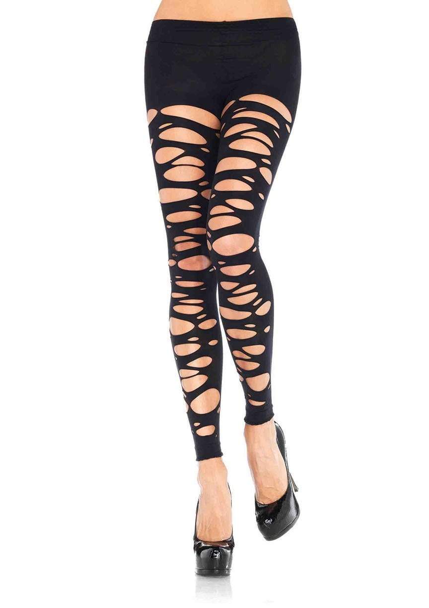 Posy Tattered Footless Tights - 7306      00122