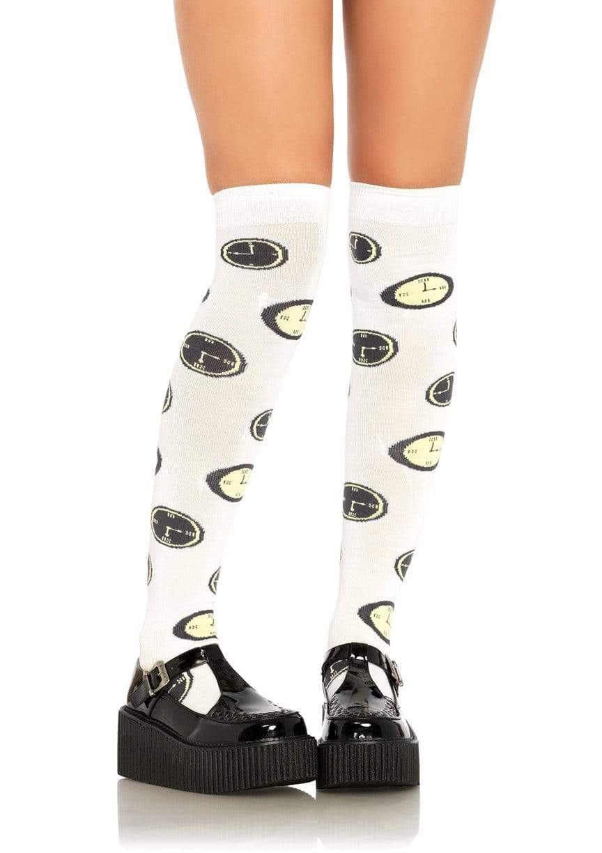 Tina Tick Tock Knee Socks - 6633      00822