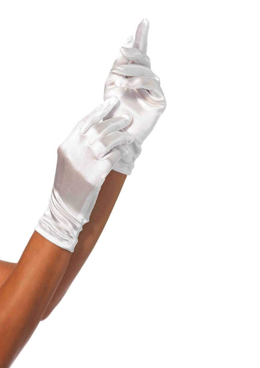 Satin Wrist Length Costume Gloves - 2B        00222