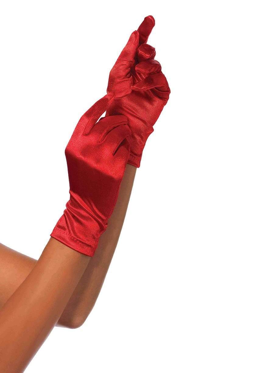 Satin Wrist Length Costume Gloves - 2B        00222
