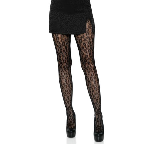 Leopard Net Tights - 9716      00122