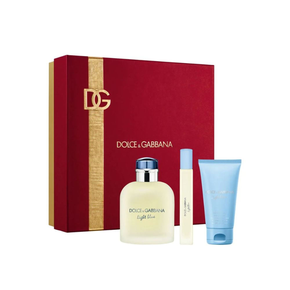 LIGHT BLUE 3PC SET, MEN'S GIFT SET, EDT