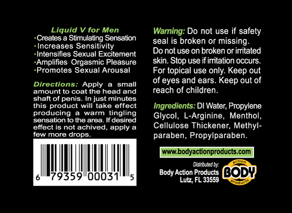 LIQUID V MEN BOTTLE .5 OZ CARDED - BALVMCS05
