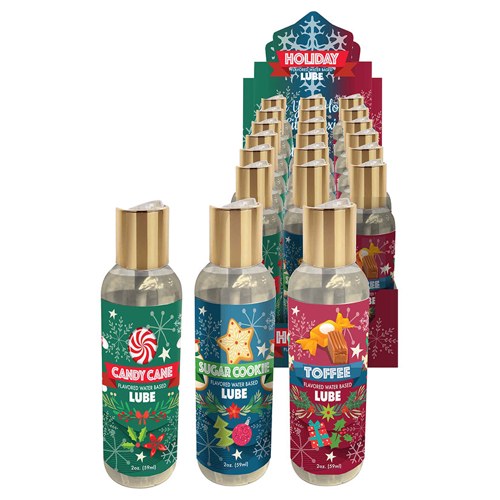 Little Genie Holiday Lube Display of 18